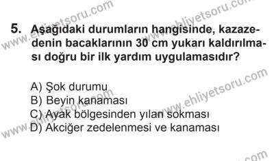 12 Temmuz 2014 Tarihli Sürücü Adayları Sınavı L Kitapçığı 5. Soru
