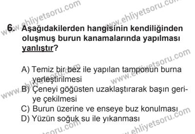 12 Temmuz 2014 Tarihli Sürücü Adayları Sınavı L Kitapçığı 6. Soru