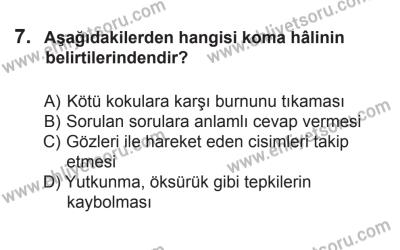 12 Temmuz 2014 Tarihli Sürücü Adayları Sınavı L Kitapçığı 7. Soru