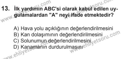 12 Temmuz 2014 Tarihli Sürücü Adayları Sınavı L Kitapçığı 13. Soru