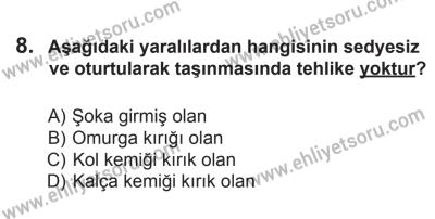 12 Temmuz 2014 Tarihli Sürücü Adayları Sınavı M Kitapçığı 8. Soru