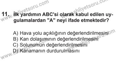 12 Temmuz 2014 Tarihli Sürücü Adayları Sınavı M Kitapçığı 11. Soru