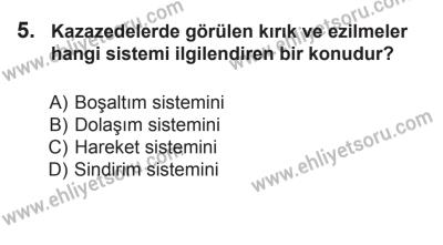 12 Temmuz 2014 Tarihli Sürücü Adayları Sınavı N Kitapçığı 5. Soru