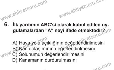 12 Temmuz 2014 Tarihli Sürücü Adayları Sınavı N Kitapçığı 6. Soru