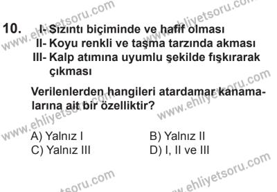 12 Temmuz 2014 Tarihli Sürücü Adayları Sınavı N Kitapçığı 10. Soru