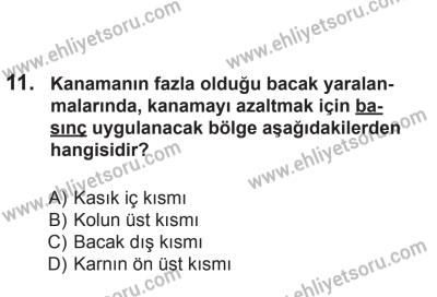 12 Temmuz 2014 Tarihli Sürücü Adayları Sınavı N Kitapçığı 11. Soru