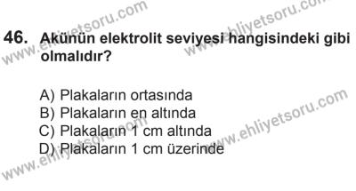 12 Temmuz 2014 Tarihli Sürücü Adayları Sınavı N Kitapçığı 46. Soru