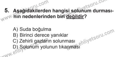 14 Haziran 2014 Tarihli Sürücü Adayları Sınavı K Kitapçığı 5. Soru