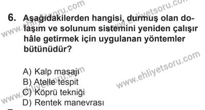14 Haziran 2014 Tarihli Sürücü Adayları Sınavı K Kitapçığı 6. Soru