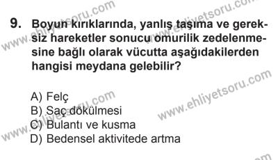14 Haziran 2014 Tarihli Sürücü Adayları Sınavı K Kitapçığı 9. Soru