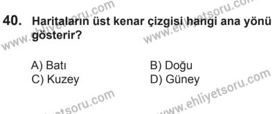 14 Haziran 2014 Tarihli Sürücü Adayları Sınavı K Kitapçığı 40. Soru