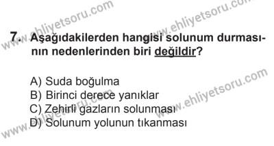 14 Haziran 2014 Tarihli Sürücü Adayları Sınavı L Kitapçığı 7. Soru