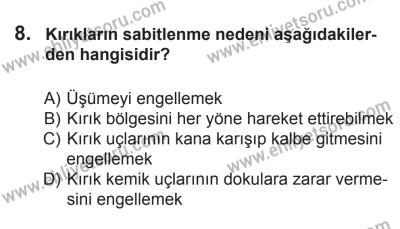 14 Haziran 2014 Tarihli Sürücü Adayları Sınavı M Kitapçığı 8. Soru