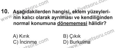 14 Haziran 2014 Tarihli Sürücü Adayları Sınavı M Kitapçığı 10. Soru