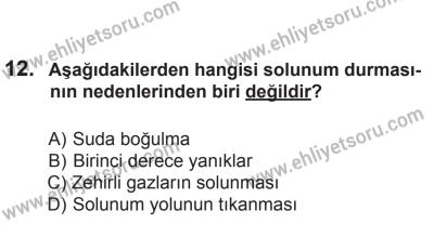 14 Haziran 2014 Tarihli Sürücü Adayları Sınavı M Kitapçığı 12. Soru