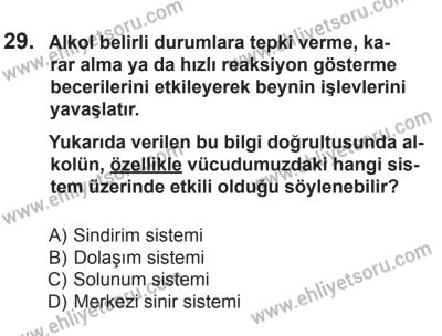 14 Haziran 2014 Tarihli Sürücü Adayları Sınavı N Kitapçığı 29. Soru
