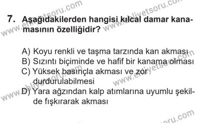 14 Nisan 2016 Tarihli Sürücü Adayları Sınavı K Kitapçığı 1Oturumu 7. Soru