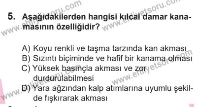 14 Nisan 2016 Tarihli Sürücü Adayları Sınavı K Kitapçığı 2Oturumu 5. Soru