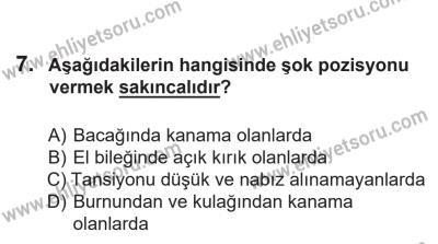 14 Nisan 2016 Tarihli Sürücü Adayları Sınavı K Kitapçığı 2Oturumu 7. Soru