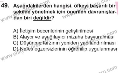 14 Nisan 2016 Tarihli Sürücü Adayları Sınavı K Kitapçığı 2Oturumu 49. Soru