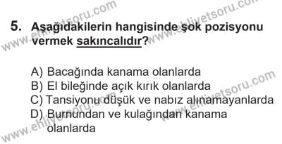 14 Nisan 2016 Tarihli Sürücü Adayları Sınavı L Kitapçığı 1. Oturum 5. Soru