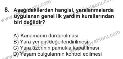 14 Nisan 2016 Tarihli Sürücü Adayları Sınavı L Kitapçığı 1. Oturum 8. Soru