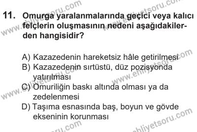 14 Nisan 2016 Tarihli Sürücü Adayları Sınavı L Kitapçığı 1. Oturum 11. Soru