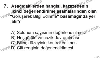 14 Nisan 2016 Tarihli Sürücü Adayları Sınavı L Kitapçığı 2. Oturum 7. Soru