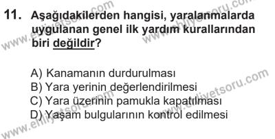 14 Nisan 2016 Tarihli Sürücü Adayları Sınavı L Kitapçığı 2. Oturum 11. Soru