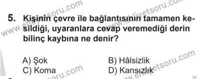 14 Nisan 2016 Tarihli Sürücü Adayları Sınavı M Kitapçığı 1Oturumu 5. Soru
