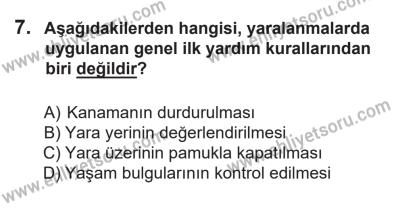 14 Nisan 2016 Tarihli Sürücü Adayları Sınavı M Kitapçığı 2. Oturum 7. Soru