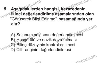 14 Nisan 2016 Tarihli Sürücü Adayları Sınavı M Kitapçığı 2. Oturum 8. Soru