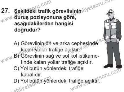 14 Nisan 2016 Tarihli Sürücü Adayları Sınavı M Kitapçığı 2. Oturum 27. Soru