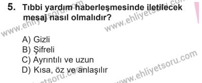 14 Nisan 2016 Tarihli Sürücü Adayları Sınavı N Kitapçığı 2. Oturum 5. Soru