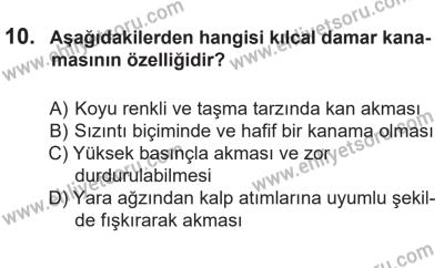 14 Nisan 2016 Tarihli Sürücü Adayları Sınavı N Kitapçığı 2. Oturum 10. Soru