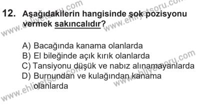 14 Nisan 2016 Tarihli Sürücü Adayları Sınavı N Kitapçığı 2. Oturum 12. Soru