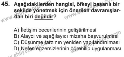 14 Nisan 2016 Tarihli Sürücü Adayları Sınavı N Kitapçığı 2. Oturum 45. Soru
