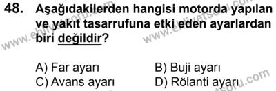 17 Aralık 2016 Tarihli Sürücü Adayları Sınavı K Kitapçığı 1Oturumu 48. Soru