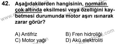 17 Aralık 2016 Tarihli Sürücü Adayları Sınavı K Kitapçığı 2. Oturum 42. Soru