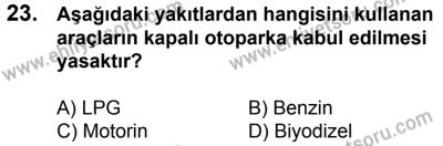 17 Aralık 2016 Tarihli Sürücü Adayları Sınavı L Kitapçığı 1Oturumu 23. Soru