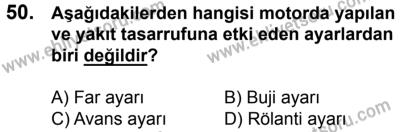 17 Aralık 2016 Tarihli Sürücü Adayları Sınavı L Kitapçığı 1Oturumu 50. Soru
