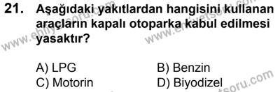17 Aralık 2016 Tarihli Sürücü Adayları Sınavı L Kitapçığı 2Oturumu 21. Soru