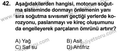 17 Aralık 2016 Tarihli Sürücü Adayları Sınavı L Kitapçığı 2Oturumu 42. Soru