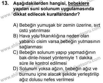 17 Aralık 2016 Tarihli Sürücü Adayları Sınavı M Kitapçığı 1. Oturum 13. Soru