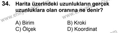 17 Aralık 2016 Tarihli Sürücü Adayları Sınavı M Kitapçığı 1. Oturum 34. Soru