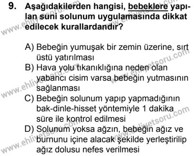17 Aralık 2016 Tarihli Sürücü Adayları Sınavı M Kitapçığı 2Oturumu 9. Soru