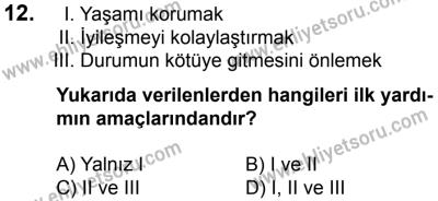 17 Aralık 2016 Tarihli Sürücü Adayları Sınavı M Kitapçığı 2Oturumu 12. Soru