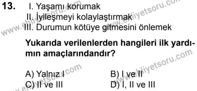 17 Aralık 2016 Tarihli Sürücü Adayları Sınavı N Kitapçığı 1. Oturum 13. Soru