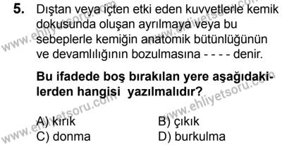 17 Aralık 2016 Tarihli Sürücü Adayları Sınavı N Kitapçığı 2. Oturum 5. Soru