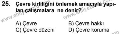 17 Aralık 2016 Tarihli Sürücü Adayları Sınavı N Kitapçığı 2. Oturum 25. Soru